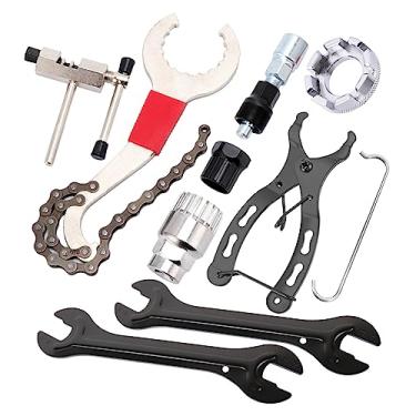 Imagem de JOYID Kit de ferramentas de reparo de bicicleta 9pcs Chave removedora de cassete Quebra corrente Extrator de manivela Extrator Chave de raios Chave de raio Suporte inferior Ferramenta de remoção de ro