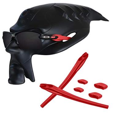 Imagem de RockShell Kits de borracha de substituição para óculos de sol Oakley Flak 2.0/2.0 XL/2.0 AF - Vermelho