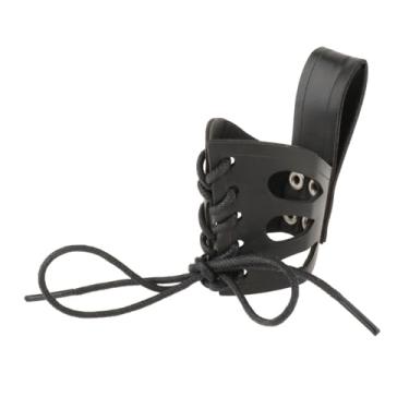 Imagem de rockible Chifre de boi copo manga suporte de copo de café das mulheres dos homens leve chifre copo manga chifre forma copo caneca caso cinto acessório, preto