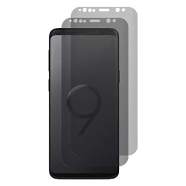 Imagem de VIESUP Protetor de tela de privacidade para Samsung Galaxy S9 5,8 polegadas - Pacote com 2 películas protetoras de vidro temperado anti-espião de alta sensibilidade para SAMSUNG Galaxy S9 SM-G960
