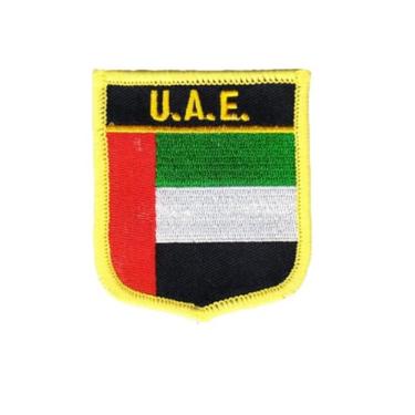 Imagem de Ruoming 1 peça de adesivos da bandeira dos Emirados Árabes Unidos, passar a ferro ou costurar, bordado, tático, militar, nacional dos Emirados Árabes Unidos (Emirados Árabes Unidos)