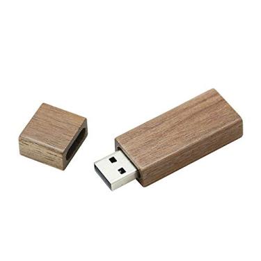 Imagem de 8 GB Madeira Retângulo 3.0 USB Flash Drive Pen Drive Armazenamento de Dados Pen Drive Pen Drive Pen Drive USB Drive USB 3.0 Pen Drive U Disco Flash Memory Flash Disk - Nogueira