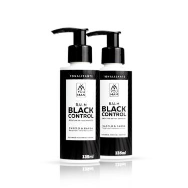 Imagem de You Man Grooming Combo com 2 Balms Black Control | Escurecedor Gradual de Fios Brancos - 140 ml (2x70 ml)