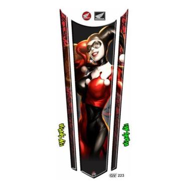 Imagem de Adesivo Cg160 Titan Fan Start Arlequina Harley Quinn Gv223 - Resitank