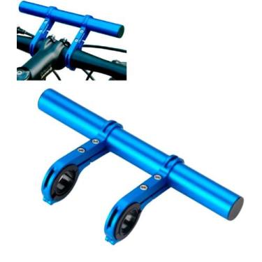 Imagem de Suporte Extensor Guidão de Bicicleta cor Azul 30 cm + Chave Allen - Es