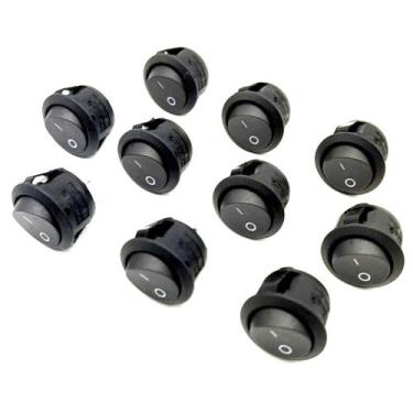 Imagem de Kit com 10 Botão Interruptor Chave Liga Desliga para Aspirador Philco 