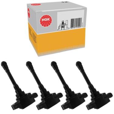 Imagem de Jogo Bobina Ignição Livina Sentra Versa 2010 a 2020 NGK U5280