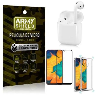 Imagem de Fone Bluetooth LY-122 Samsung A20 + Capinha Anti Impacto + Película 3D