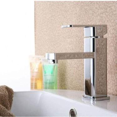 Imagem de Torneira Banheiro Lavabo Bica Baixa Monocomando Agua Quente e Fria - B