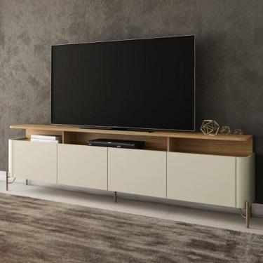 Imagem de Rack Bancada para TV 220cm com 4 Portas 100% MDF - Casa Lar Inco SE, L
