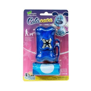 Imagem de Kit Cata Caca Savana Azul para Cães