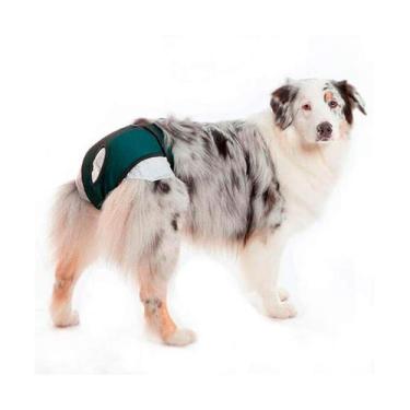 Imagem de Roupa Protetora Petmed Higiênica para Fraldas e Cio Verde - Tamanho 7 