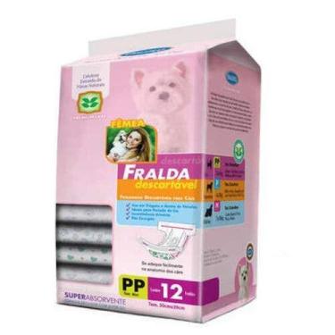 Imagem de Fralda Descartável Chalesco Para Cães Fêmeas - Tamanho PP