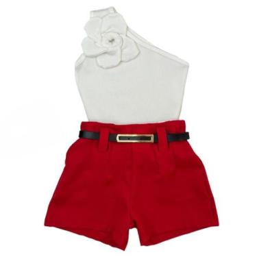 Imagem de Look De Natal Infantil Mini Diva Conjunto Meninas Moda Festa - AK FASH