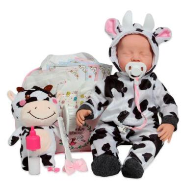 Imagem de Bebê Reborn Realista 100% Vinil Siliconado Articulado Menina - Cegonha