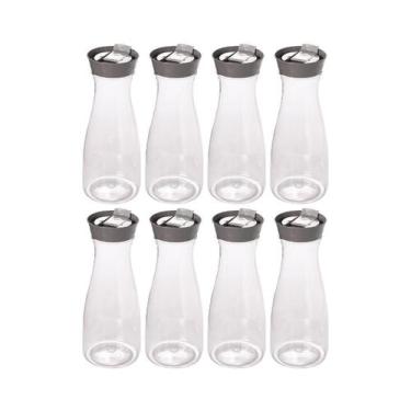 Imagem de Kit 8 Garrafas De Água Suco 1 Litro Atacado Restaurante Azul - Plasúti