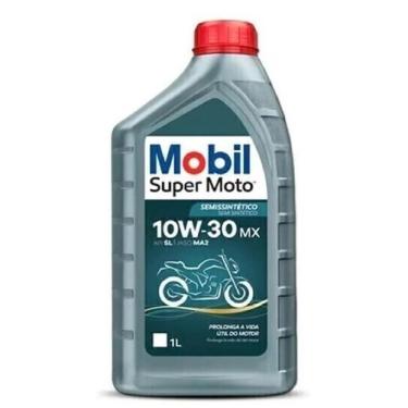 Imagem de Óleo Mobil 10w-30mx Semi Sintético Super Moto 4t 1 Litro