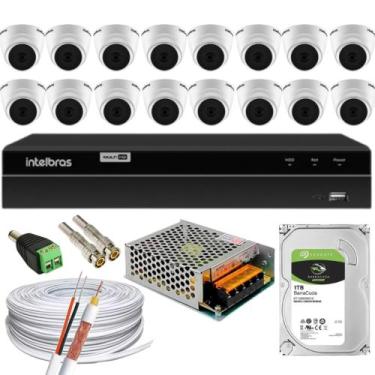 Imagem de Dvr 1216 intelbras 16 Cameras Full 1220 D mic Áudio Hd 1tb