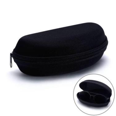 Imagem de Kit 5 Porta Oculos Estojo Para Óculos De Sol Com Zíper Preto - Oculos2