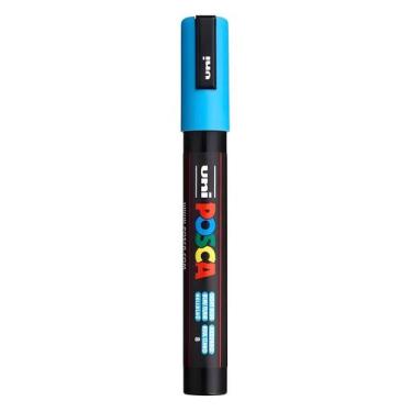 Imagem de Caneta Uniball Posca Pc-5m Escolha a Cor, AZUL CLARO 8