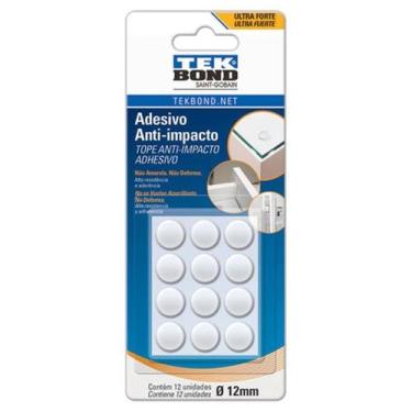 Imagem de Adesivo Anti-Impacto Redondo 12mm Tek Bond, Transparente