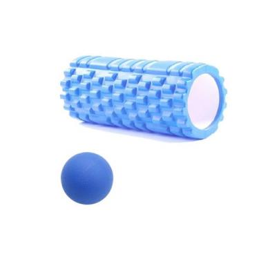 Imagem de KIT Rolo Liberação Miofascial E Bola Massagem Lacrosse - OCCY