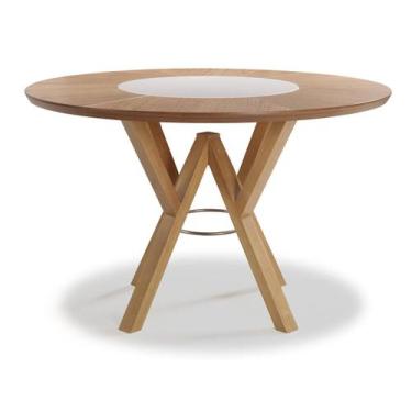 Imagem de Mesa de jantar redonda Garopaba 4 ou 6 lugares - Nacional Móveis