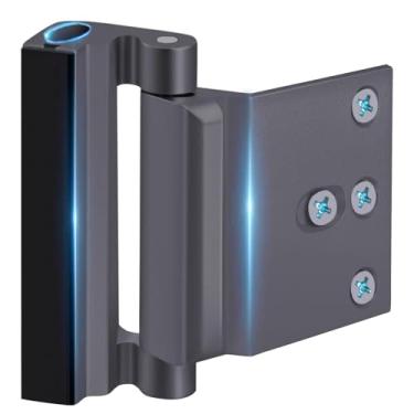 Imagem de Fechadura de porta para segurança infantil da porta da frente - Trava de reforço de porta à prova de crianças para cima da porta de dentro de casa segurança infantil guarda alta trava à prova de