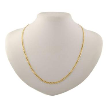 Imagem de Colar Masculino Ouro 18k Grumet Diamantada 3.6 70 Cm Maciça - JOIE JOI