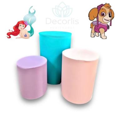 Imagem de Trio de Capas de Cilindro Decoração de Festas ARIEL PATRULHA CANINA - 