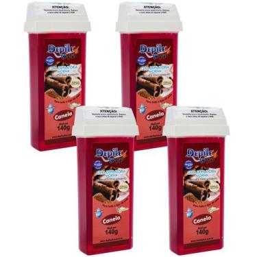 Imagem de 4 Cera Depilatória Rollon Canela Depile Plus140g Menos Dor