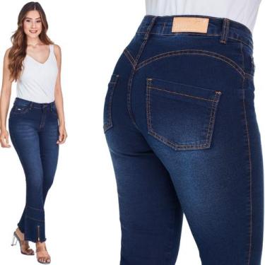 Imagem de Calça Jeans Feminina HNO Petit Flare Azul Premium - HNO Jeans, 38