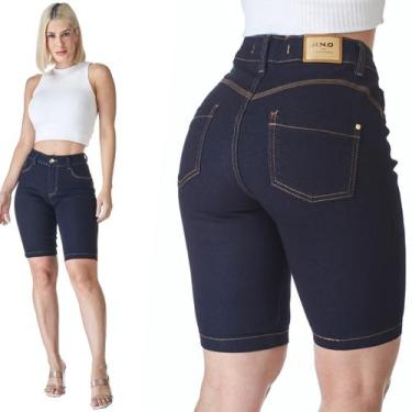 Imagem de Bermuda Jeans HNO Hot Pants Azul Escuro - HNO Jeans, 48