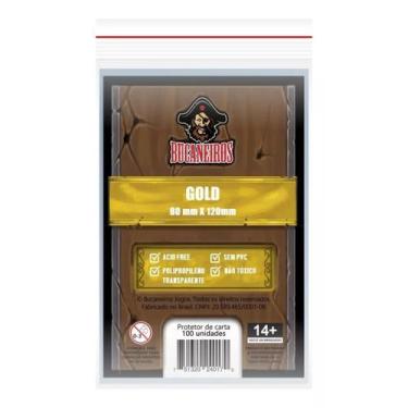 Imagem de Sleeve Gold Shield 82mmX122mm Bucaneiros - Bucaneiros Jogos