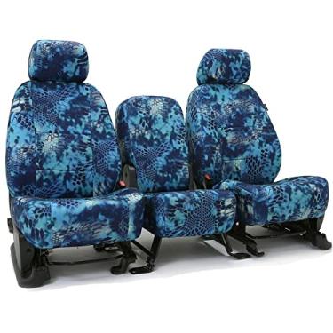 Imagem de Skanda Capa de assento personalizada projetada para modelos Toyota selecionados: 1 fileira, tecido Neosupreme, Kryptek Pontus Solid