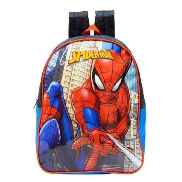 Imagem de Mochila Infantil Costas Homem Aranha Média Ref 10663 Xeryus