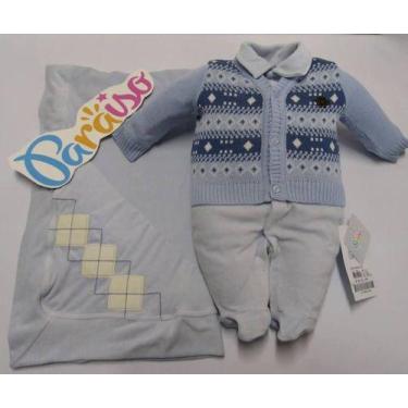 Imagem de Saida De Maternidade Luxo Bebê Menino Paraiso Plush Ref 7952 - Paraíso