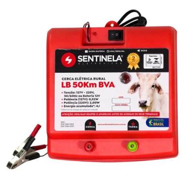 Imagem de Eletrificador De Cerca Elétrica Rural 50km Luz E Bateria 12v - Sentine