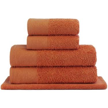 Imagem de Jogo De Toalhas Banho Fio Penteado Splendore 5 Pçs - Loren Home Design