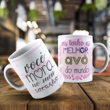 Imagem de Caneca Dia dos Avós Melhor Avó Do Mundo Dia Da Avó Vovó Vózinha Presen