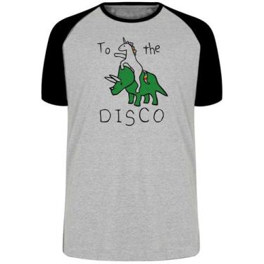 Imagem de Camiseta Dinossauro Unicórnio Blusa Plus Size extra grande adulto ou i