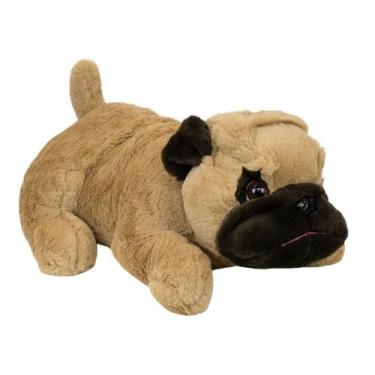 Imagem de Cachorro Pug Deitado 43cm - Pelúcia - Foffy
