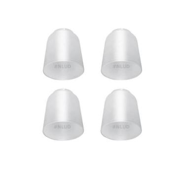 Imagem de Kit c/ 4 Un. - Tulipa Plástica Lisa para Lustre e Ventilador de Teto U