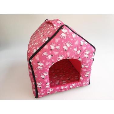 Imagem de Casinha Mágica Luxo Dobrável com Zíper Peauty - Peauty Pet, Rosa