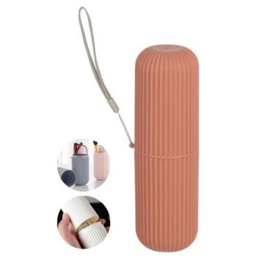 Imagem de Porta Escovas De Dente e Creme Pasta Dental Para Viagem Bolsa Estojo P