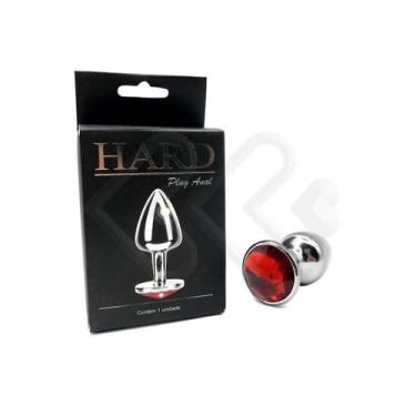 Imagem de Plug Anal "P" em Formato Cônico com Joia na Base - Hard, Cromado com P