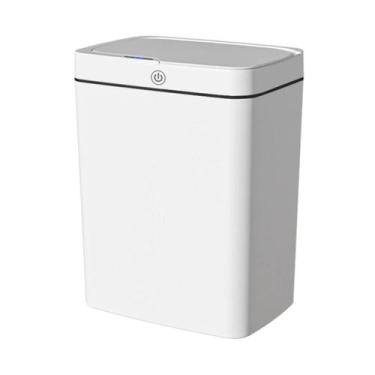 Imagem de Lixeira Sensorial Recarregável USB Branco14L GH103 Globalmix, GH103