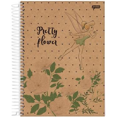 Imagem de Caderno Espiral Univ CD 1 Matéria 80 Fls Tinker Bell Kraft Flower FSC - Jandaia
