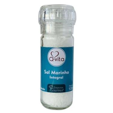 Imagem de Sal Marinho com Moedor QVITA 100g - Q-Vita