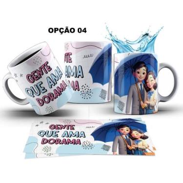Imagem de Caneca 325ml Dorama Dorameira K-Drama -Drama +Dorama - LARANJA E MIMOS